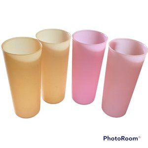 Tupperware  Tumblers, Vintage, Pastel Colors (Four)